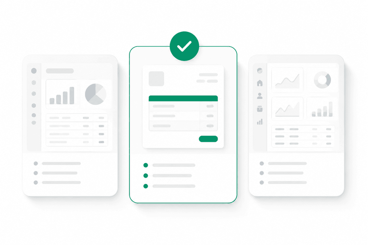 Illustration comparing lightweight Housecall Pro alternatives for solo trades